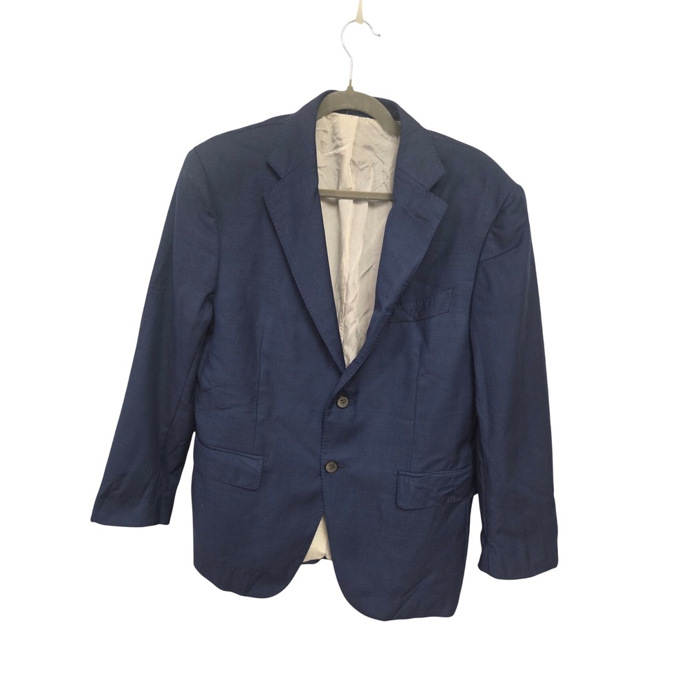 Suitsupply Navy Blue Zignone Super 110s Pure Wool Blazer Jacket